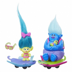 Игровой набор - Тролль на автомобиле (Hasbro Trolls, B6558)